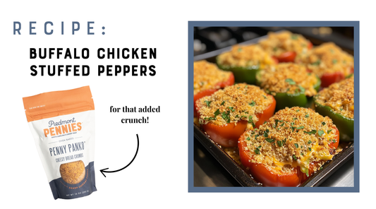 Buffalo Chicken Stuffed Peppers