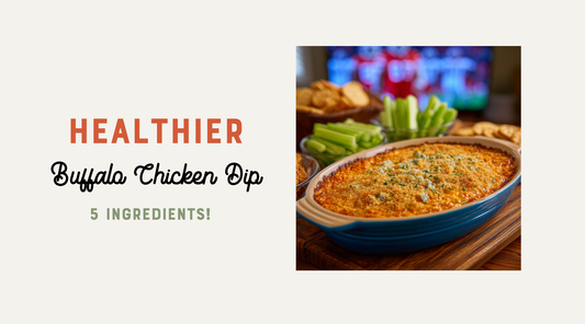 Healthier Buffalo Chicken Dip | Light & Cheesy Game Day Recipe