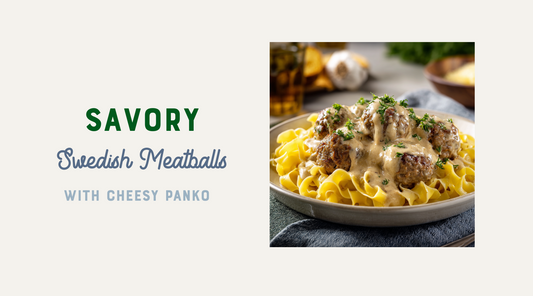 Swedish Meatballs with Cheesy Panko | Easy Comfort Food Recipe