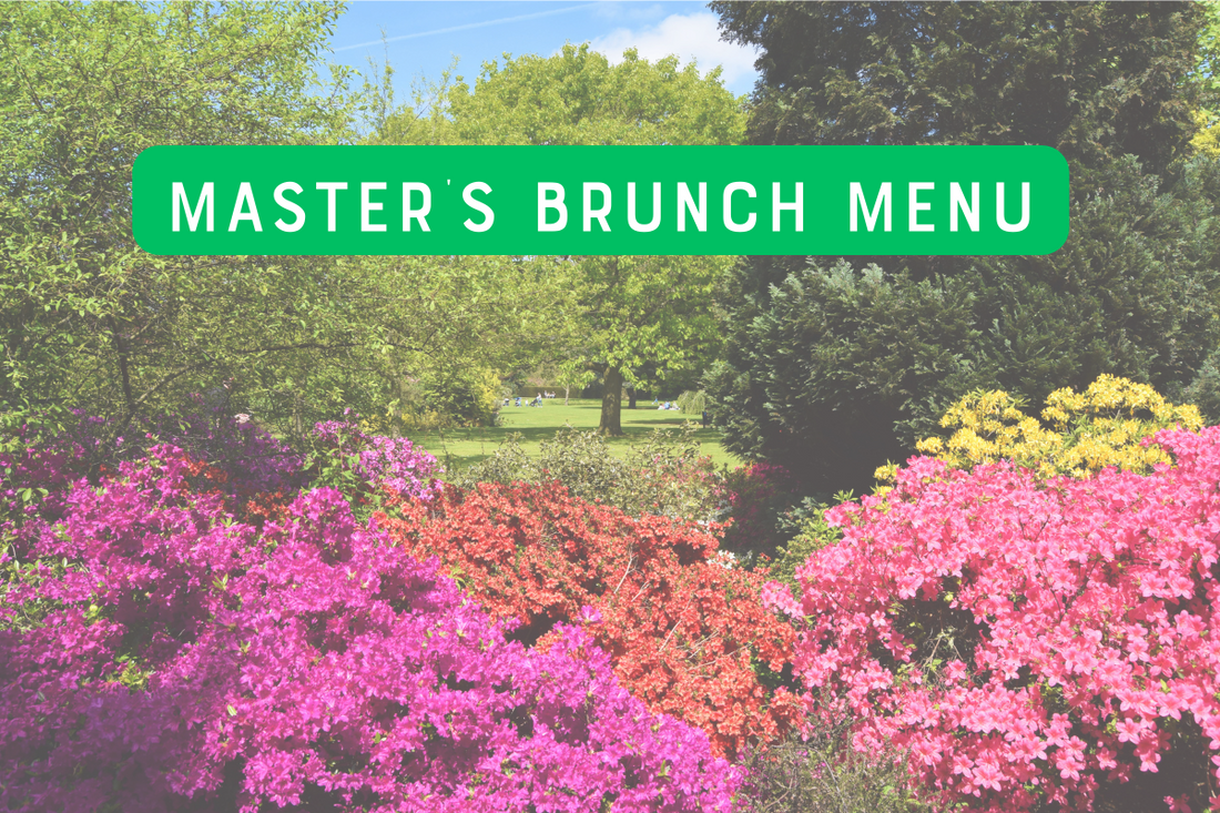 Simple Masters Golf Tournament Menu