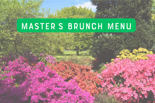 Simple Masters Golf Tournament Menu
