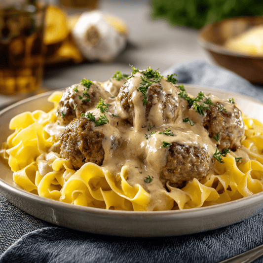 Swedish Meatballs with Cheesy Panko | Easy Comfort Food Recipe - Piedmont Pennies