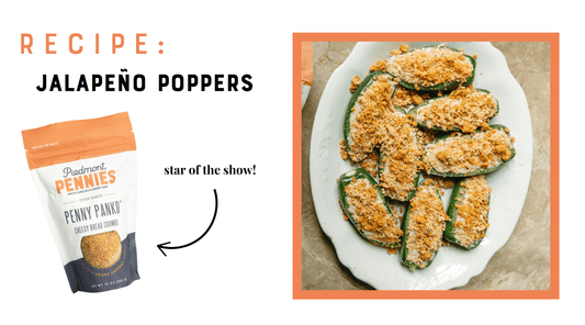 Easy Cheesy Jalapeño Poppers with Penny Panko - Piedmont Pennies