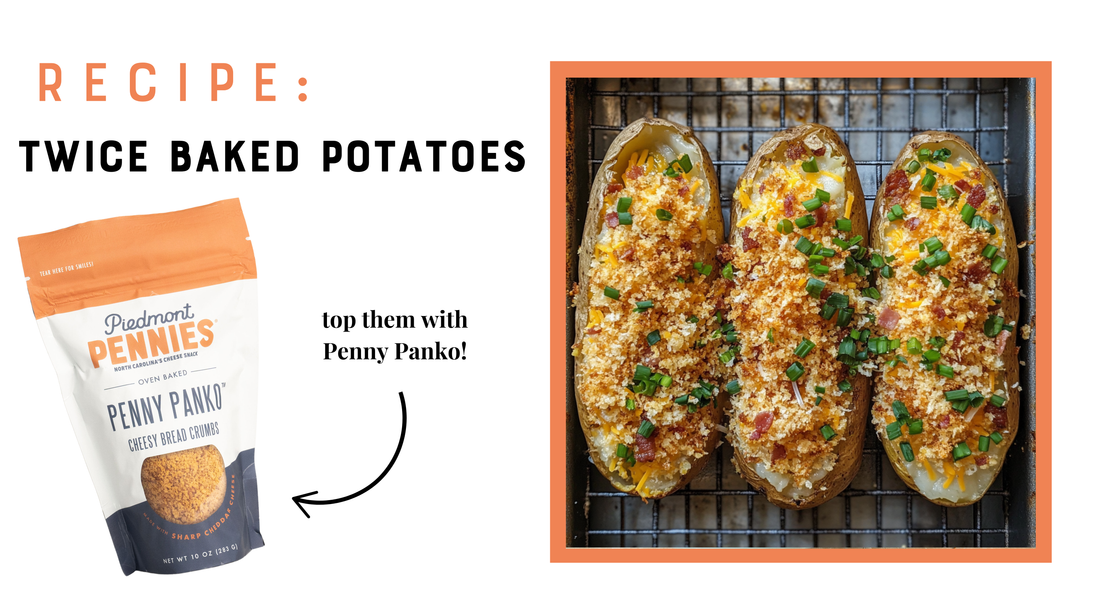 Twice baked potatoes loaded with penny panko