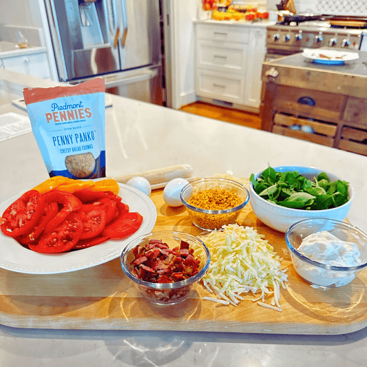 Tomato Tart with Penny Panko - Piedmont Pennies