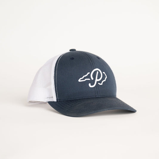 Navy Trucker Hat - Piedmont Pennies