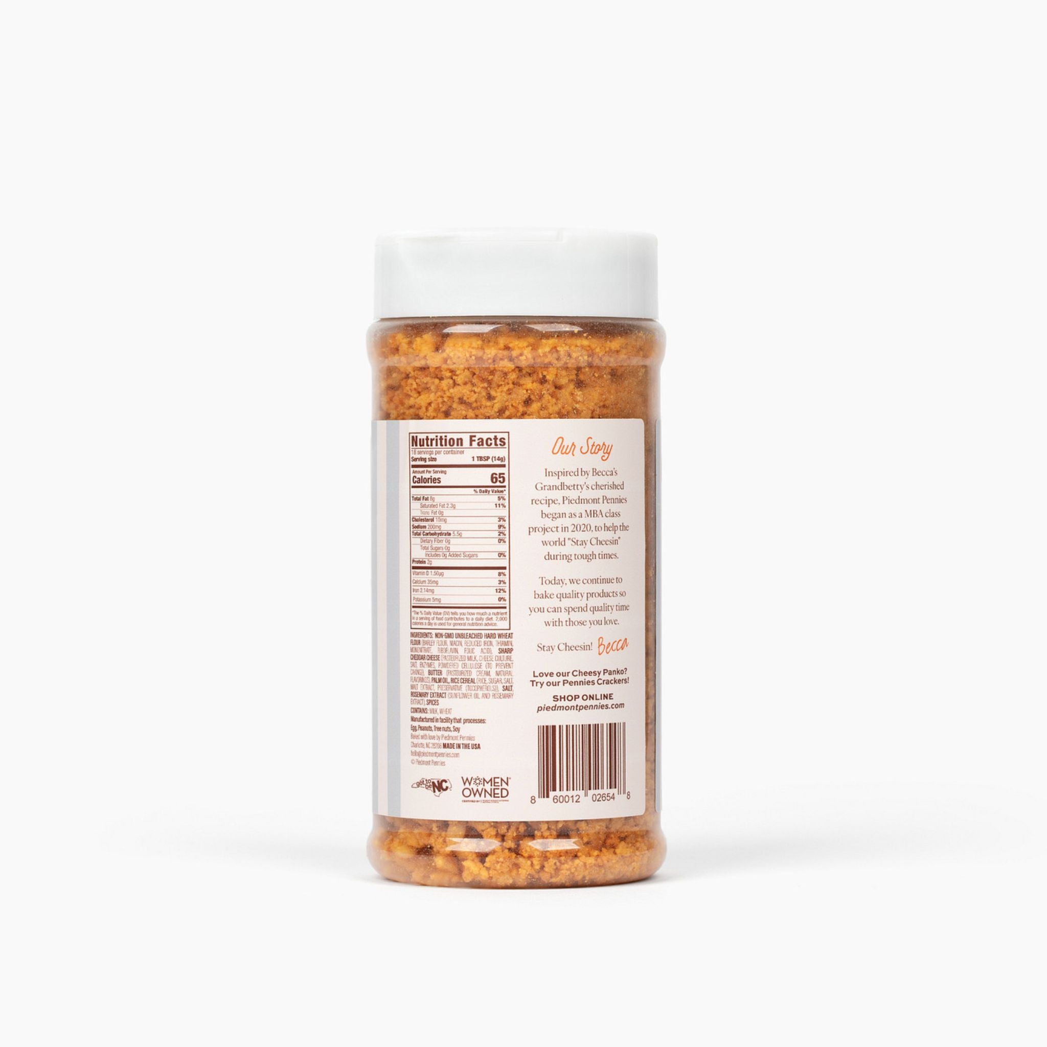 Cheesy Panko Breadcrumb Shakers - 2-pack