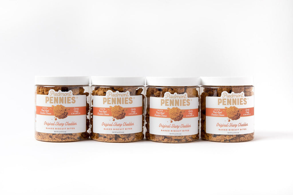 Case - Penny Bank Jar 9.6 oz (8 count) - Piedmont Pennies