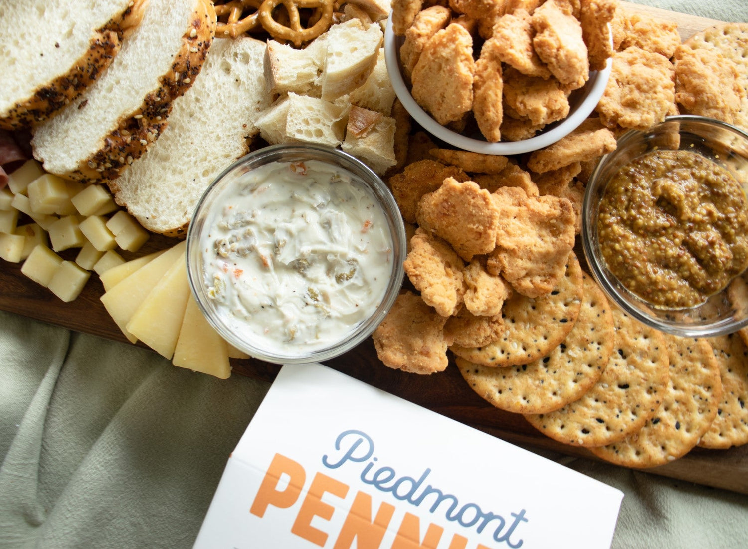 Piedmont Pennies- Party Penny - 18 oz- Delicious Cheese Straw- Charcuterie Pairing