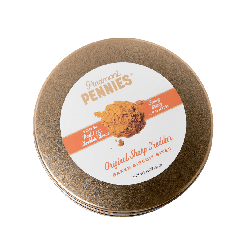 Original Sharp Cheddar Piedmont Pennies – Cheesy, Buttery, Classic - Piedmont Pennies