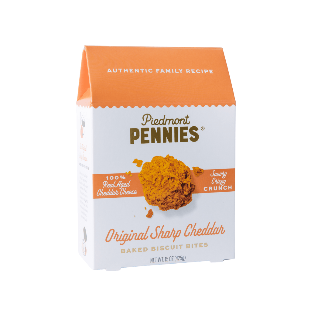 Original Sharp Cheddar Piedmont Pennies – Cheesy, Buttery, Classic - Piedmont Pennies
