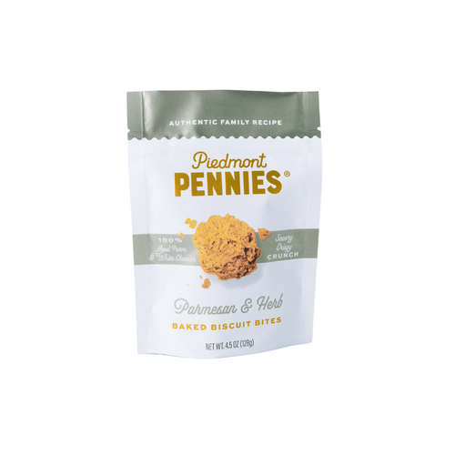 Parmesan & Herb Piedmont Pennies – Savory, Cheesy, Elegant - Piedmont Pennies