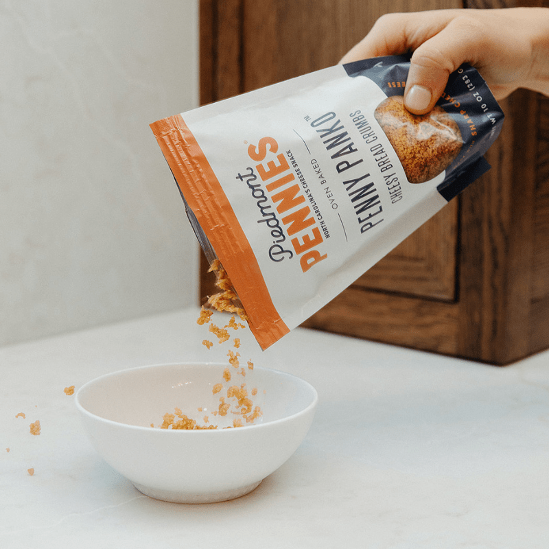 Penny Panko – Cheesy, Crispy, and Buttery Savory Breadcrumbs - 10 oz - Piedmont Pennies